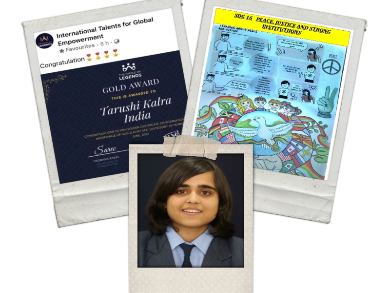 INTERNATIONAL ACCOLADES FOR TARUSHI KALRA