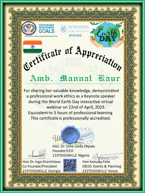 International talk by Mannat