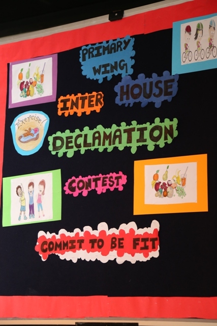 Commit To Be Fit – Inter House Declamation Contest