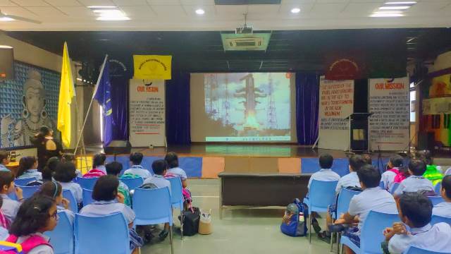 SCREENING OF THE LAUNCH OF CHANDRAYAN III